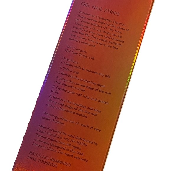 Uncommon Cosmetics Coral Gel Nail Strips - New - Picture 4 of 4